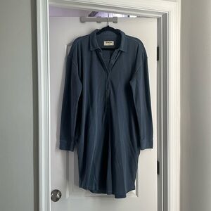 Grey/blue polo dress from the Normal Brand. Knee length. Size L